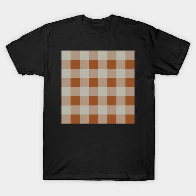 Little Critter Plaid - Pale Turquoise and Brown T-Shirt by A2Gretchen